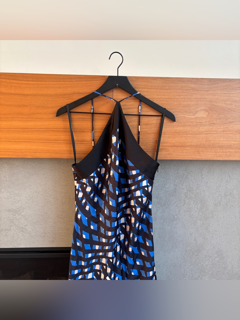 STAUD CUBISM DRESS - ARGYLE BLACK, SIZE L - Picture 7 of 16